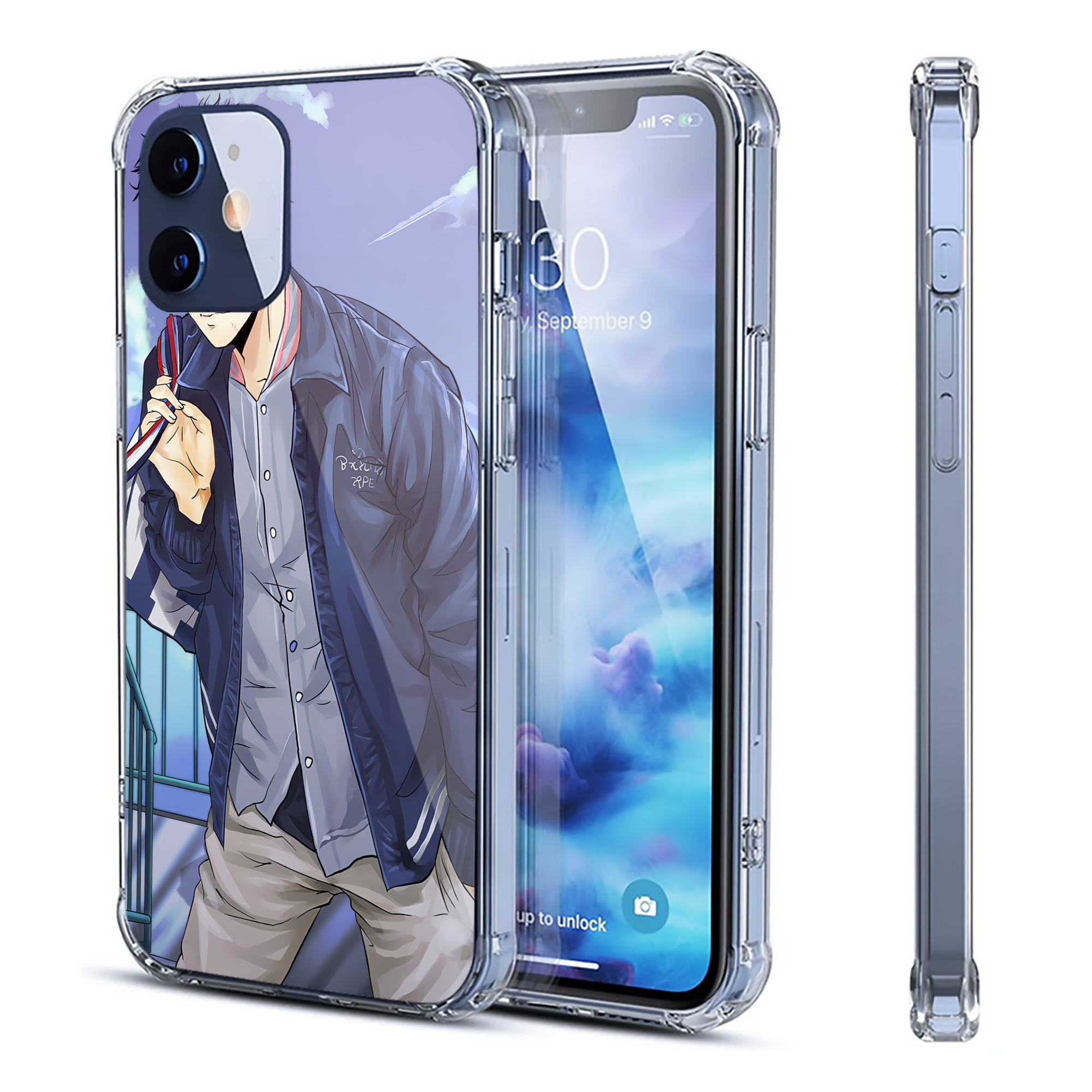 （画像用） SLAM DUNK／スラムダンク 【iPhone 12シリーズ対応】透明スマホケース（クリアソフトケース）